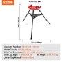 VEVOR Chain Vise with Tripod Stand | 3.2 to 152 mm Pipe Capacity | 600 kg Loading Capacity | Portable Stand with Folding Legs and Tool Tray | Ideal for Plumbing and Pipe Work