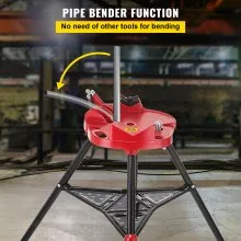 6" Tripod Pipe Chain Vise Stand w/ Steel Legs & Rubber Mounts bib