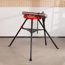 VEVOR Chain Vise with Tripod Stand | 3.2 to 152 mm Pipe Capacity | 600 kg Loading Capacity | Portable Stand with Folding Legs and Tool Tray | Ideal for Plumbing and Pipe Work