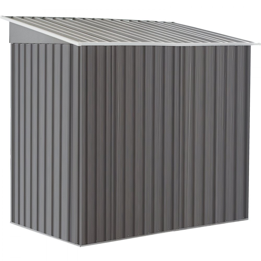 VEVOR Outdoor Storage Shed, 6 X 4 ft Metal Shed, Lockable Tool Organizer, Garden Shed with Sliding Door & Air Vent, to Store Bike Accessories, Beach Chairs, Garden Tools, and Lawn Mower in Backyard