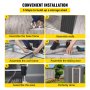 VEVOR Outdoor Storage Shed, 6 X 4 ft Metal Shed, Lockable Tool Organizer, Garden Shed with Sliding Door & Air Vent, to Store Bike Accessories, Beach Chairs, Garden Tools, and Lawn Mower in Backyard