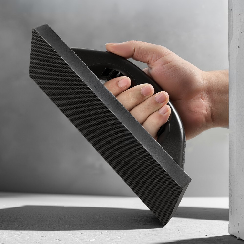 VEVOR Grout Float, Professional Rubber Tile Grout Tool with Anti-slip Handle & Lightweight Aluminum Connector Backplate, Easy to Operate & Cleaning for Smoothly Apply to Concrete, Plaster, Drywall