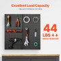 Metal Pegboard Panels 2 Pcs 24" x 12" Wall Organizer for Garage Tool Storage