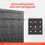 Metal Pegboard Panels 2 Pcs 24" x 12" Wall Organizer for Garage Tool Storage