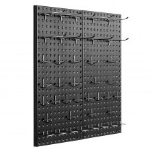 Panneaux perforés en métal VEVOR 2 panneaux 24" x 12" Organisateur mural pour outils de garage