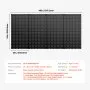 VEVOR Metal Pegboard Panels, 609.6 mm x 304.8 mm Pegboard, 4 Panels, Heavy Duty Peg Board Wall Organizer with Accessories, for Living Room Garage Tool Storage Office Organization Craft Room, Black