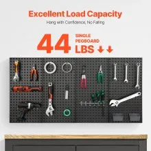 Metal Pegboard Panels 4 Pcs 24" x 12" Wall Organizer for Garage Tool Storage