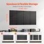 Metal Pegboard Panels 4 Pcs 24" x 12" Wall Organizer for Garage Tool Storage