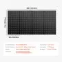 VEVOR Metal Pegboard Panels, 609.6 mm x 304.8 mm Pegboard, 4 Panels, Heavy Duty Peg Board Wall Organizer, for Living Room Garage Tool Storage Workbench Office Organization Craft Room Kitchen, Black