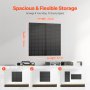 Metal Pegboard Panels 2 Pcs 24" x 12" Wall Organizer for Garage Tool Storage