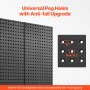 Metal Pegboard Panels 2 Pcs 24" x 12" Wall Organizer for Garage Tool Storage