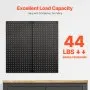 VEVOR Metal Pegboard Panels, 812.8 mm x 406.4 mm Pegboard, 2 Panels, Heavy Duty Peg Board Wall Organizer, for Living Room Garage Tool Storage Workbench Office Organization Craft Room Kitchen, Black