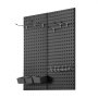 VEVOR Metal Pegboard Panels, 32" x 16" Pegboard, 2 Panels, Heavy Duty Steel Peg Board Wall Organizer, for Living Room Garage Tool Storage Workbench Office Organization Craft Room Kitchen Home, Black