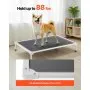 VEVOR Elevated Dog Bed for Large Dogs, Portable Raised Dog Cot with Aluminum Tube Metal Frame and Breathable Textilene Mesh, Indoor & Outdoor Pet Cooling Raised Hammock Bed, L, Gray