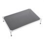 VEVOR Elevated Dog Bed for Large Dogs, Portable Raised Dog Cot with Aluminum Tube Metal Frame and Breathable Textilene Mesh, Indoor & Outdoor Pet Cooling Raised Hammock Bed, XL, Gray