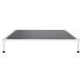 VEVOR Elevated Dog Bed for Large Dogs, Portable Raised Dog Cot with Aluminum Tube Metal Frame and Breathable Textilene Mesh, Indoor & Outdoor Pet Cooling Raised Hammock Bed, XL, Gray