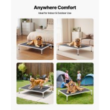 VEVOR Elevated Dog Bed for Large Dog Portable Raised Dog Cot with Teslin Mesh XL