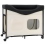 VEVOR Elevated Lounge Pet Bed, Foldable Bunk Dog Bed with 600D Oxford Cloth and Dutch Velvet, Portable Raised Cot with Wheels, Side Storage Bags, and Carry Bag for Cats & Dogs, L, Beige
