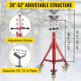 VEVOR Pipe Stand, Pipe Jack Stand, V Head Pipe Stand Adjustable Height 28-52 Inch, Pipe Jack Stands with Casters 882 LB, Folding Portable Pipe Stands 1/8 to 12 Inch Pipe Supporting, Steel Jack Stand