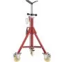 VEVOR Pipe Stand, Pipe Jack Stand, V Head Pipe Stand Adjustable Height 71.12-132.08 cm, Pipe Jack Stands with Casters 400.1 kg, Folding Portable Pipe Stands 0.3175 to 30.48 cm Pipe Supporting, Steel Jack Stand