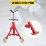 VEVOR Pipe Stand Fold-a-Jack V-Head 23.6"-42.5" Height 12" Pipe 882 lb w/Casters