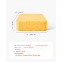 VEVOR Scrub Sponge, 6-Pack Non-Scratch Cleaning Sponges for Home, Bathroom & More, Zero Scratch Dish Scrubber, Large Household Scrubbing Sponges, Friendly to Tiles, Marble, Glass and Other Surfaces