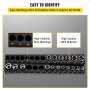VEVOR socket organizer with high visibility size markings, high-quality abs material, and labeled sections.