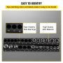 VEVOR 3-Pack Metric Magnetic Socket Organizers, 1.27cm, 0.95cm, 0.64cm Drive Socket Holders Hold 75 Sockets, Black Tool Box Organizer for Sockets Storage