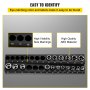 VEVOR 3-Pack Metric Magnetic Socket Organizers, 1/2-inch, 3/8-inch, 1/4-inch Drive Socket Holders Hold 75 Sockets, Black Tool Box Organizer for Sockets Storage