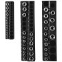 VEVOR magnetic socket organizer with various socket sizes arranged in black holders.