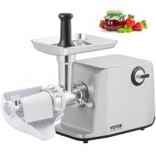 VEVOR Electric Tomato Strainer, 700W Tomato Sauce Maker Machine, 100 LBS/H Food Strainer and Sauce Maker, Փ45mm Commercial Grade Food Mill with Reverse Function for Tomato Strawberry Blueberry Sauce