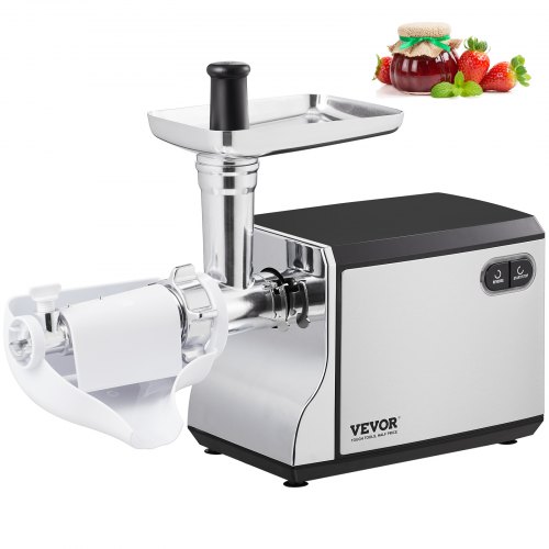 VEVOR Electric Tomato Strainer, 400W Tomato Sauce Maker Machine, 100 LBS/H Food Strainer and Sauce Maker, Փ45mm Commercial Grade Food Mill with Reverse Function for Tomato Strawberry Blueberry Sauce
