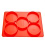 Vevor Burger Press And Freezer Container Innovative Burger Press 5-in-1 Red Bbq