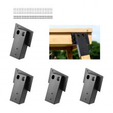 Compound Angle Platform Brackets Fit 3.5x3.5 In / 88.9x88.9 mm Lumber 4 Pcs