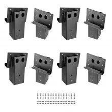 Compound Angle Platform Brackets Fit 3.5x3.5 In / 88.9x88.9 mm Lumber 8 Pcs