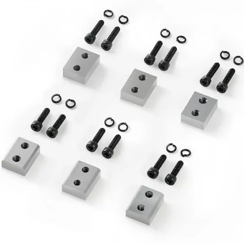 VEVOR Electric Rebar Cutter Blade, 6 PCS 16mm(5/8 Inch) Cutting Diameter, HRC58-60 Hard Hydraulic Rebar Blade Replacement Jaw Blades with 12 Hexagon Screw and 12 Spring Washer, for Model RC-16