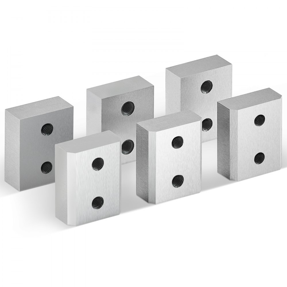 VEVOR Electric Rebar Cutter Blade, 6 PCS 20/22mm Cutting Diameter, HRC58-60 Hard Hydraulic Rebar Blade Replacement Jaw Blades with 12 Hexagon Screw and 12 Spring Washer, for Model RC-20, RC-22