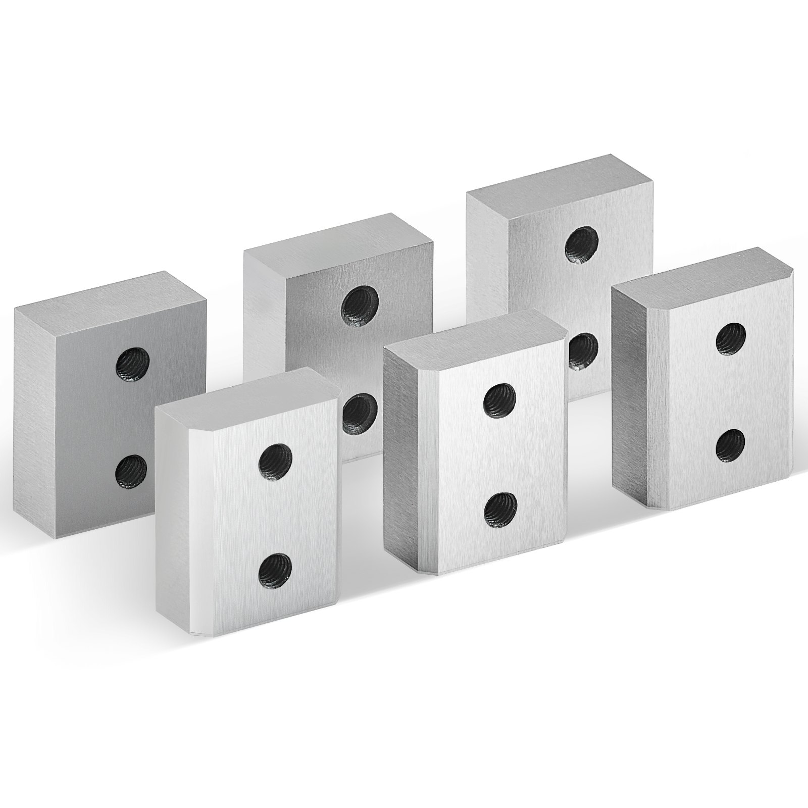 VEVOR Electric Rebar Cutter Blade, 6 PCS 20/22mm Cutting Diameter, HRC58-60 Hard Hydraulic Rebar Blade Replacement Jaw Blades with 12 Hexagon Screw and 12 Spring Washer, for Model RC-20, RC-22