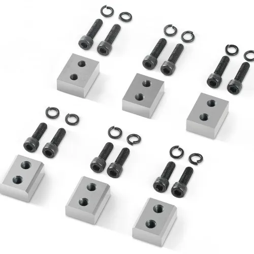 VEVOR Electric Rebar Cutter Blade, 6 PCS 25mm(1 inch) Cutting Diameter, HRC58-60 Hard Hydraulic Rebar Blade Replacement Jaw Blades with 12 Hexagon Screw and 12 Spring Washer, for Model RC-25