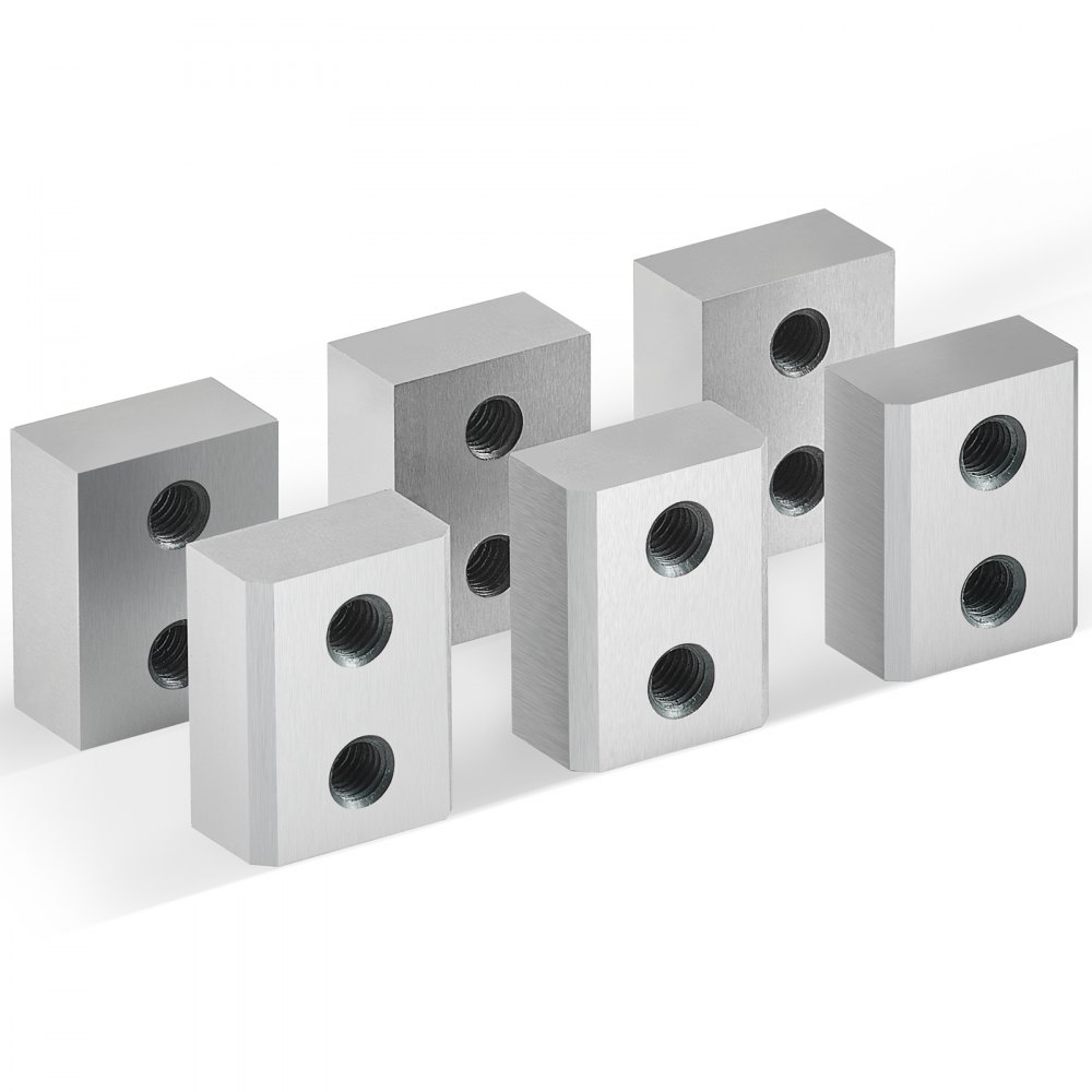 VEVOR Electric Rebar Cutter Blade, 6 PCS 25mm(1 inch) Cutting Diameter, HRC58-60 Hard Hydraulic Rebar Blade Replacement Jaw Blades with 12 Hexagon Screw and 12 Spring Washer, for Model RC-25