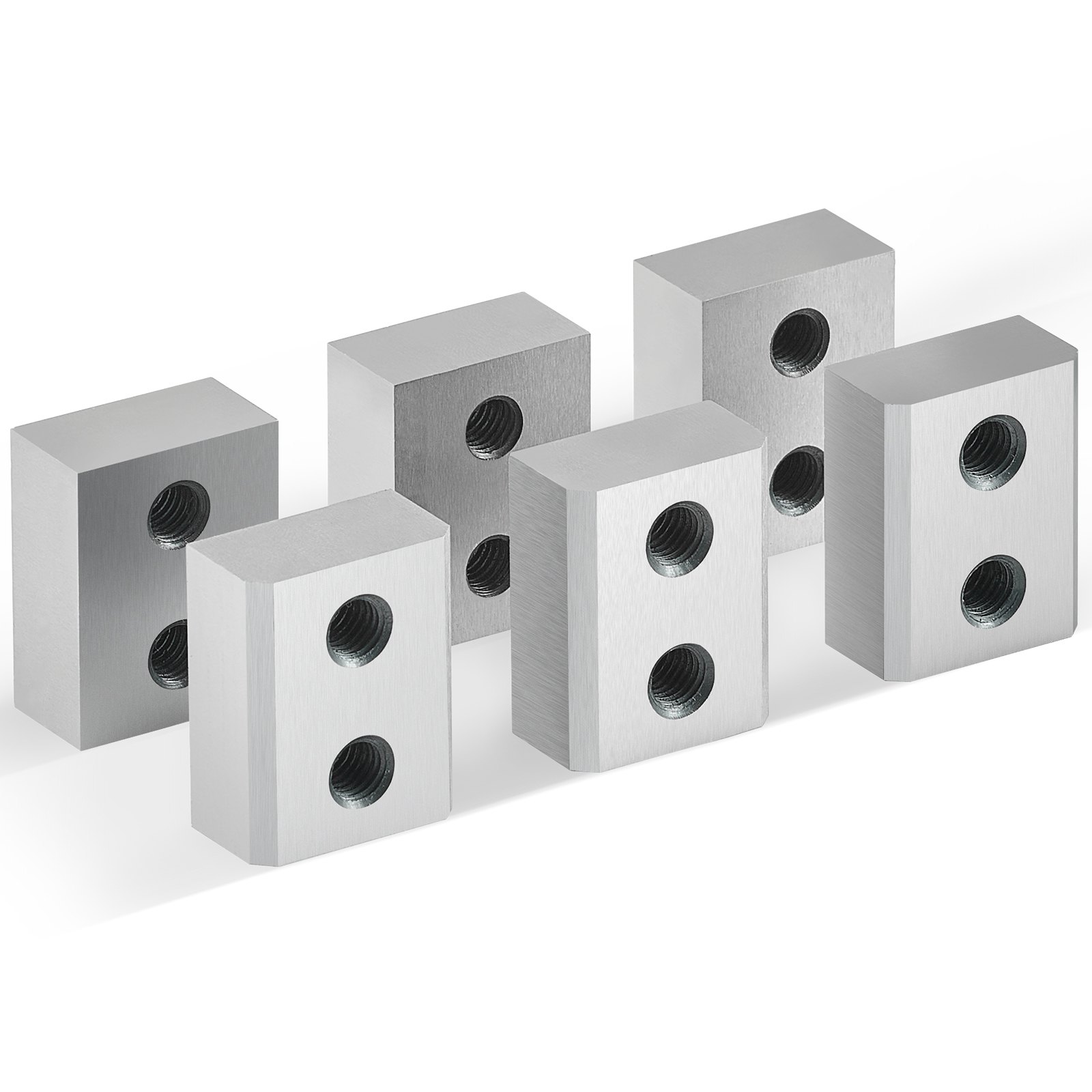 VEVOR Electric Rebar Cutter Blade, 6 PCS 25mm(1 inch) Cutting Diameter, HRC58-60 Hard Hydraulic Rebar Blade Replacement Jaw Blades with 12 Hexagon Screw and 12 Spring Washer, for Model RC-25