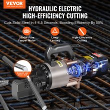 VEVOR 2000W Electric Hydraulic Rebar Cutter Cutting up to 1.1 Inch 5-28mm