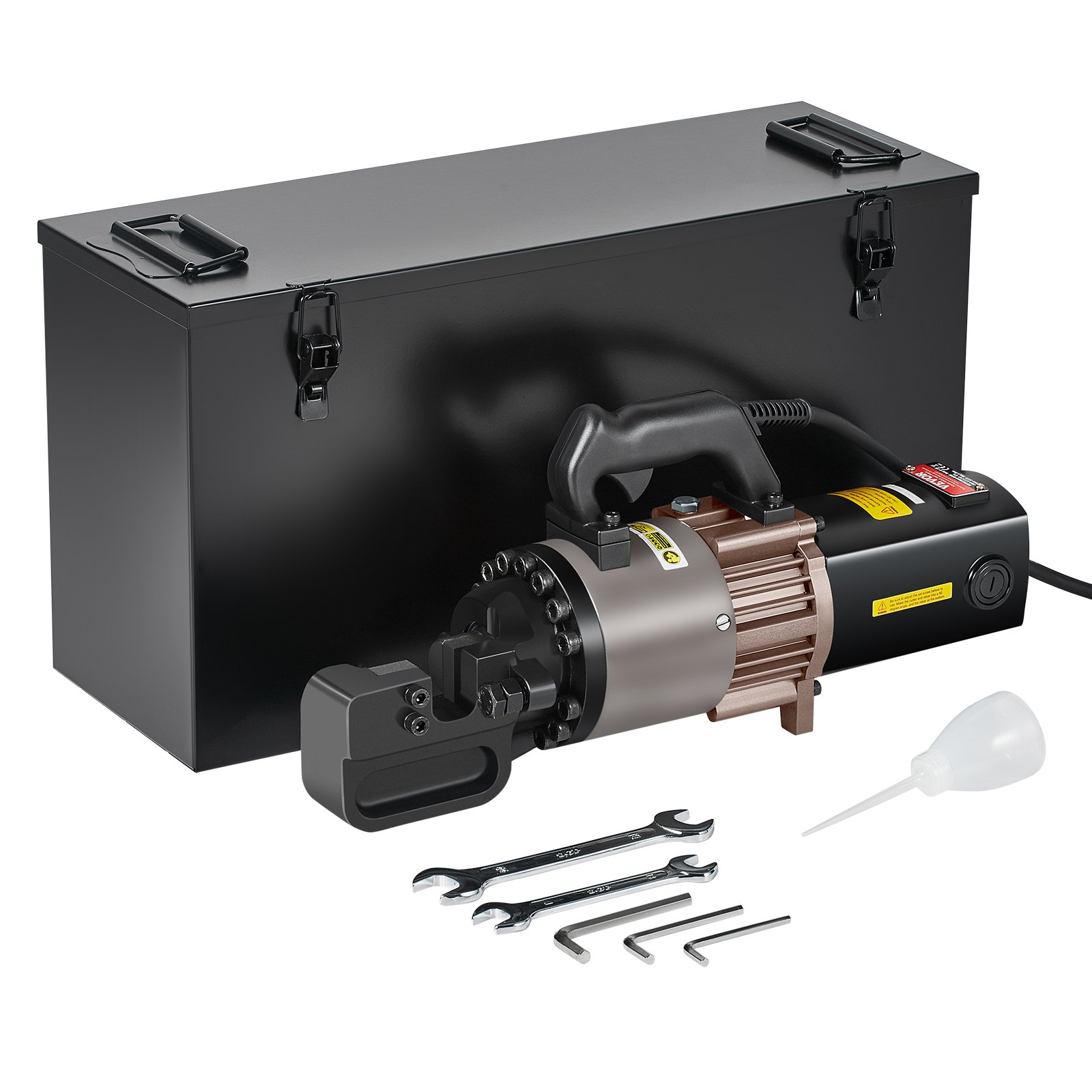 VEVOR Electric Hydraulic Rebar Cutter, 2000W Portable Rebar Cutter, Cutting up to 1.1 Inch (5-28mm) Rebar within 4 Seconds, High Power Steel Rebar Cutter with Oil Can Rich Accessories,Black BC-300