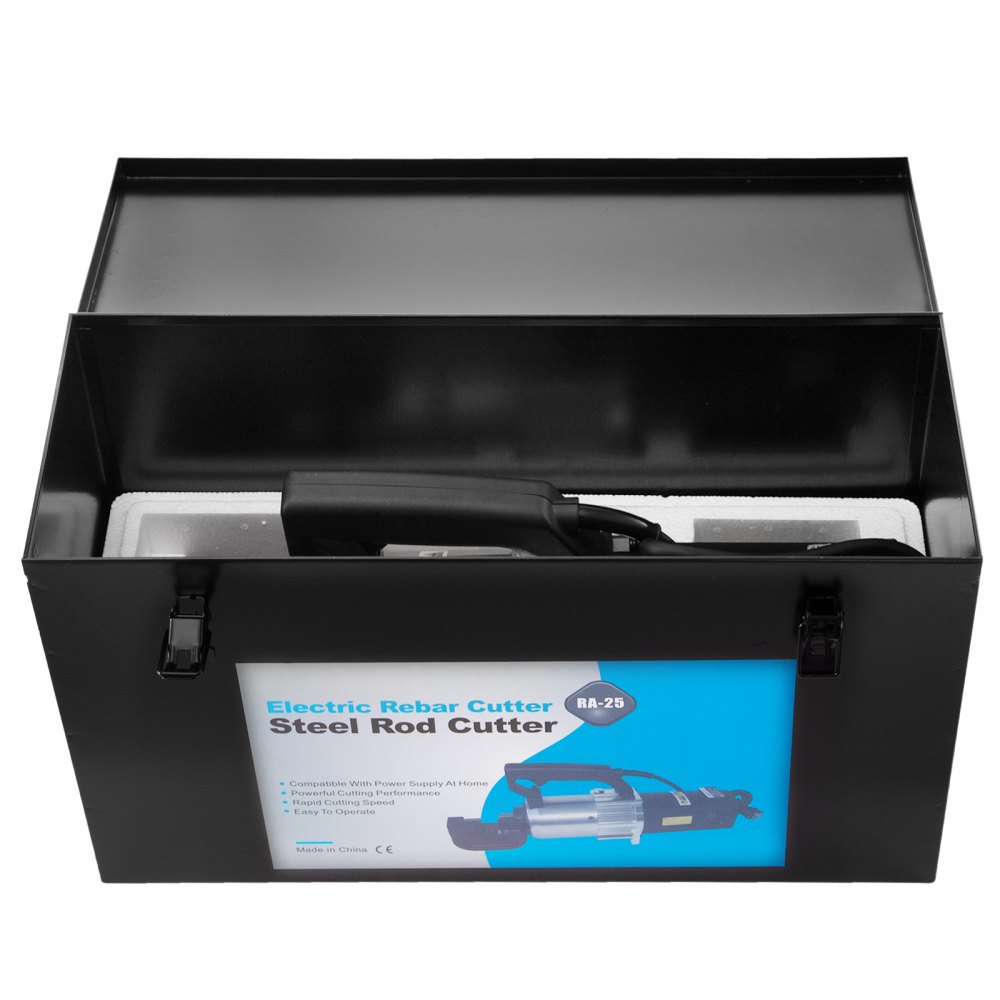 VEVOR Portable Rebar Cutter Electric Hydraulic 6- 25mm Steel Rod Bar Cutting