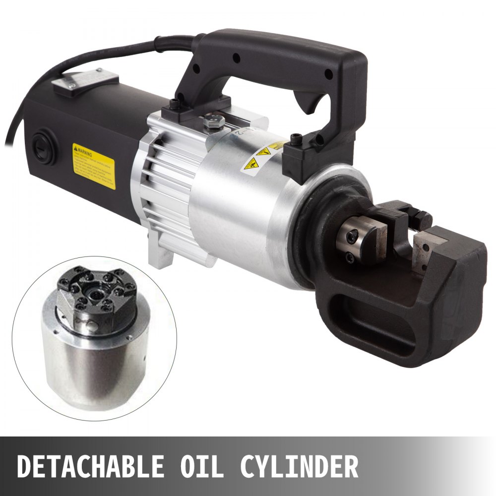 VEVOR Portable Rebar Cutter Electric Hydraulic 6- 25mm Steel Rod Bar Cutting