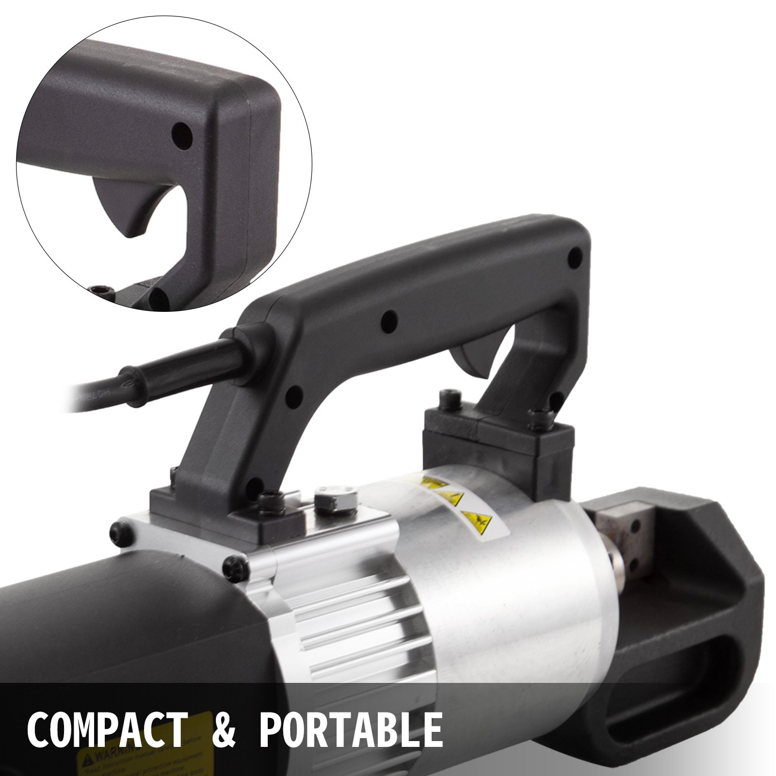 VEVOR Portable Rebar Cutter Electric Hydraulic 6- 25mm Steel Rod Bar Cutting