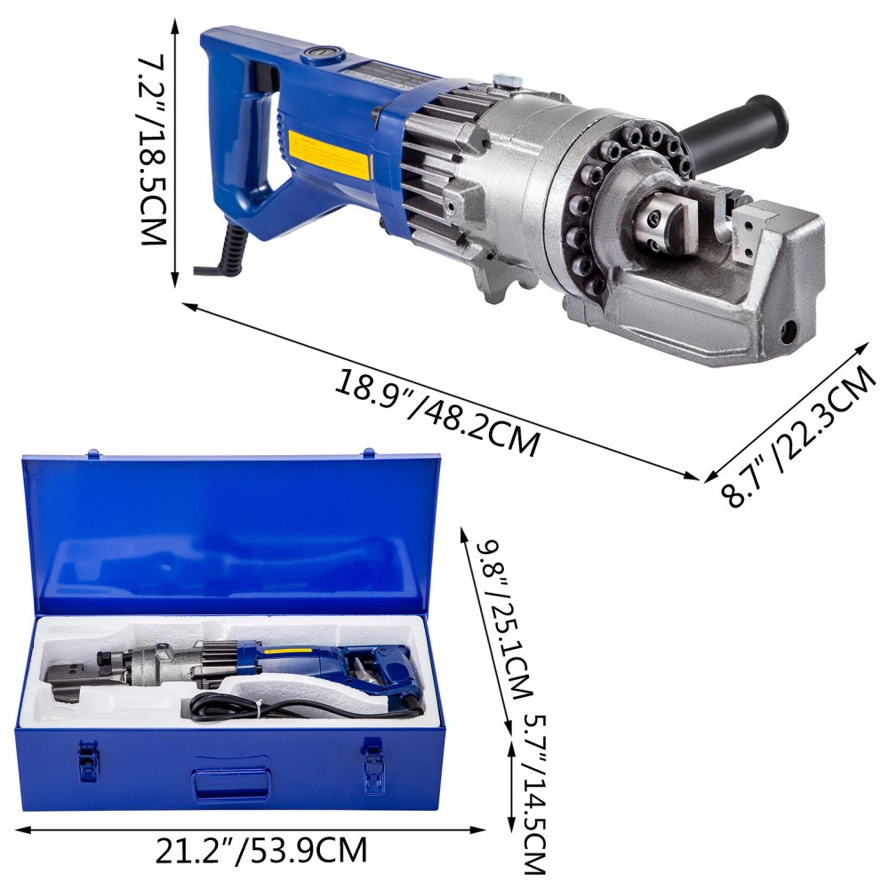 Rebar Cutter NRC-20 Electric Hydraulic Cutting 1300W E-plastic Box  Round Steel