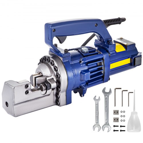 VEVOR RC-20  Electric Rebar Cutter, 4-20 mm, Electric Hydraulic Rebar Cutter Portable, 1250 Watts, with Replacement Jaw Blades, High Cutting Speed 3.0-3.5S, Electric Steel Rope Cutting Tool