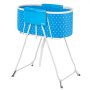 VEVOR Bañera portátil para perros, elevada y plegable, ahorra espacio y cuenta con drenaje rápido. Ideal para lavar y asear perros y gatos pequeños y medianos, tanto en interiores como en exteriores, color azul claro.
