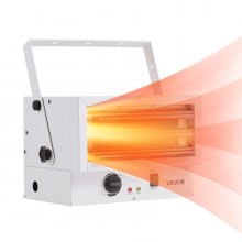VEVOR Electric Garage Heater 5000Watt Ceiling Mount Low Noise for Workshop